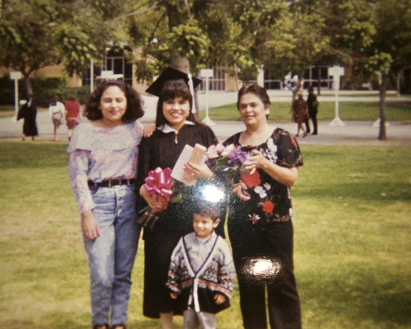 Isuara celebrating with Carmen, Lilian, and Anthony. She just reviced her diploma and graduated from California State University, Northridge.  